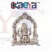 OkaeYa Silver Finish Ganesh God Idol With Beautiful Velvet Box Exclusive Gift For Diwali Gift, Wedding Gift, Birthday Gift And Corporate Gift 